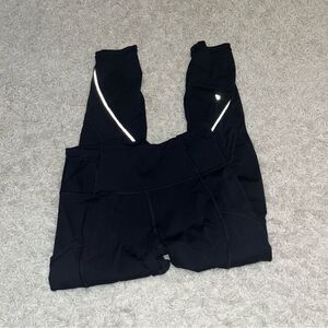 lululemon black mesh full length leggings size 6